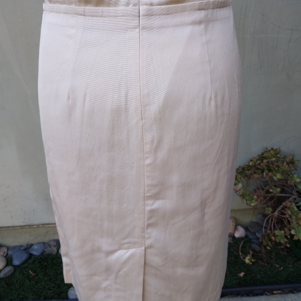 Talbots Beige Woven Sheath Dress size 10 - Picture 7 of 7
